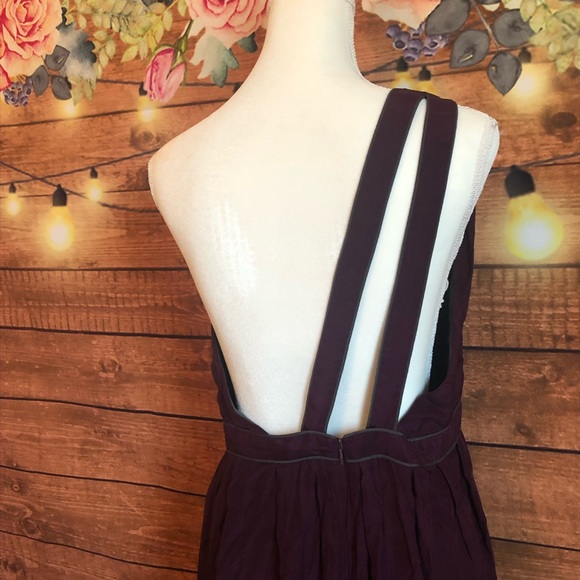 Thread Social Plum one should silk dress - Picture 4 of 7